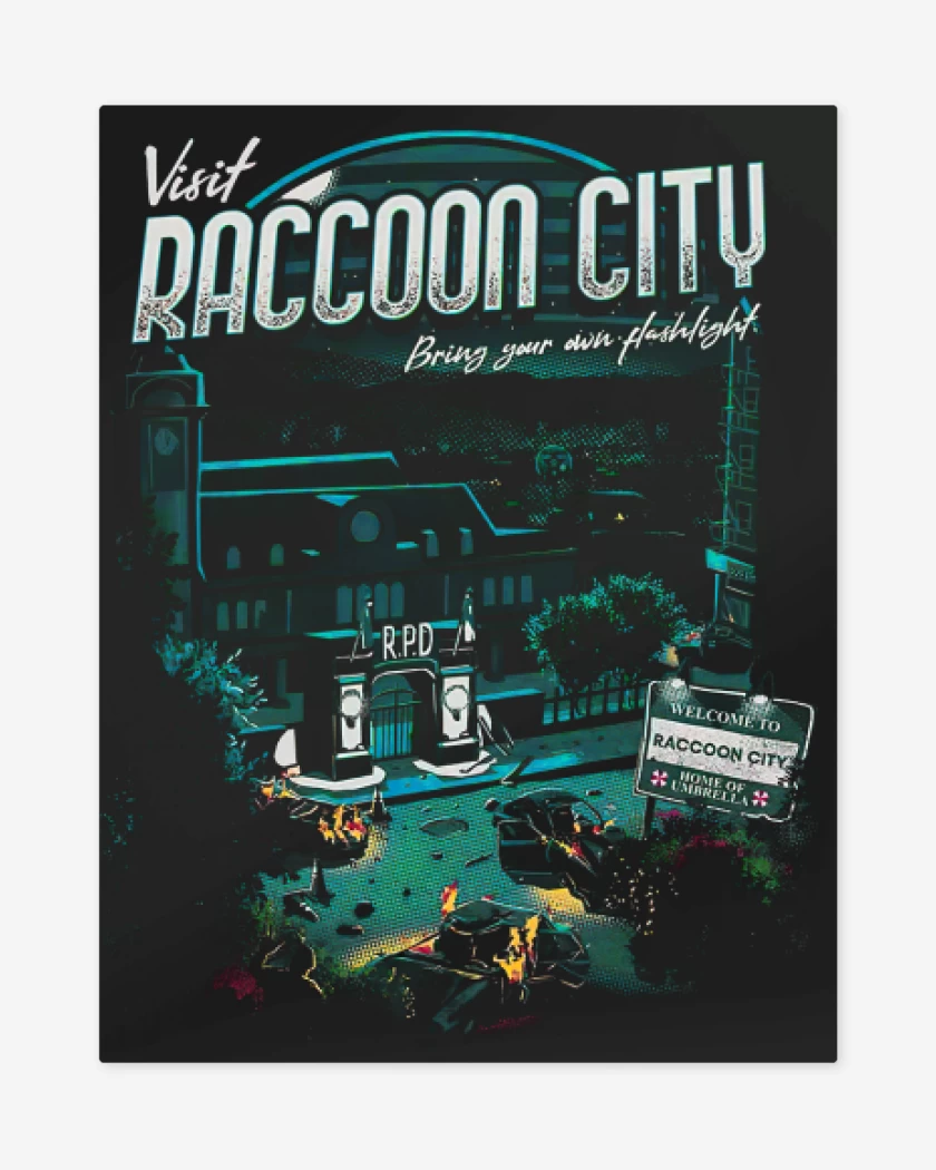 Print metalico Racconn City