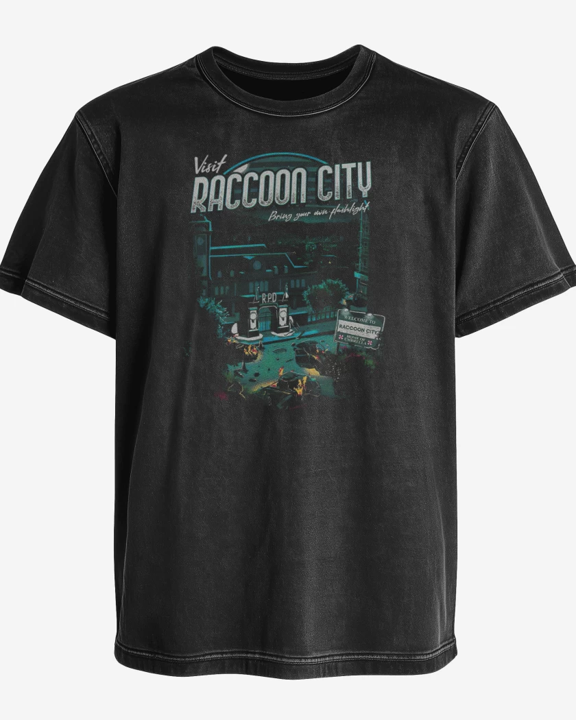 Polera desgastada Racconn City