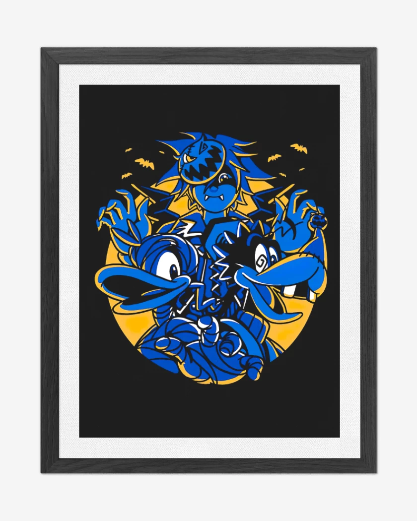 Cuadro decorativo Negro de Kingdom hearts halloween