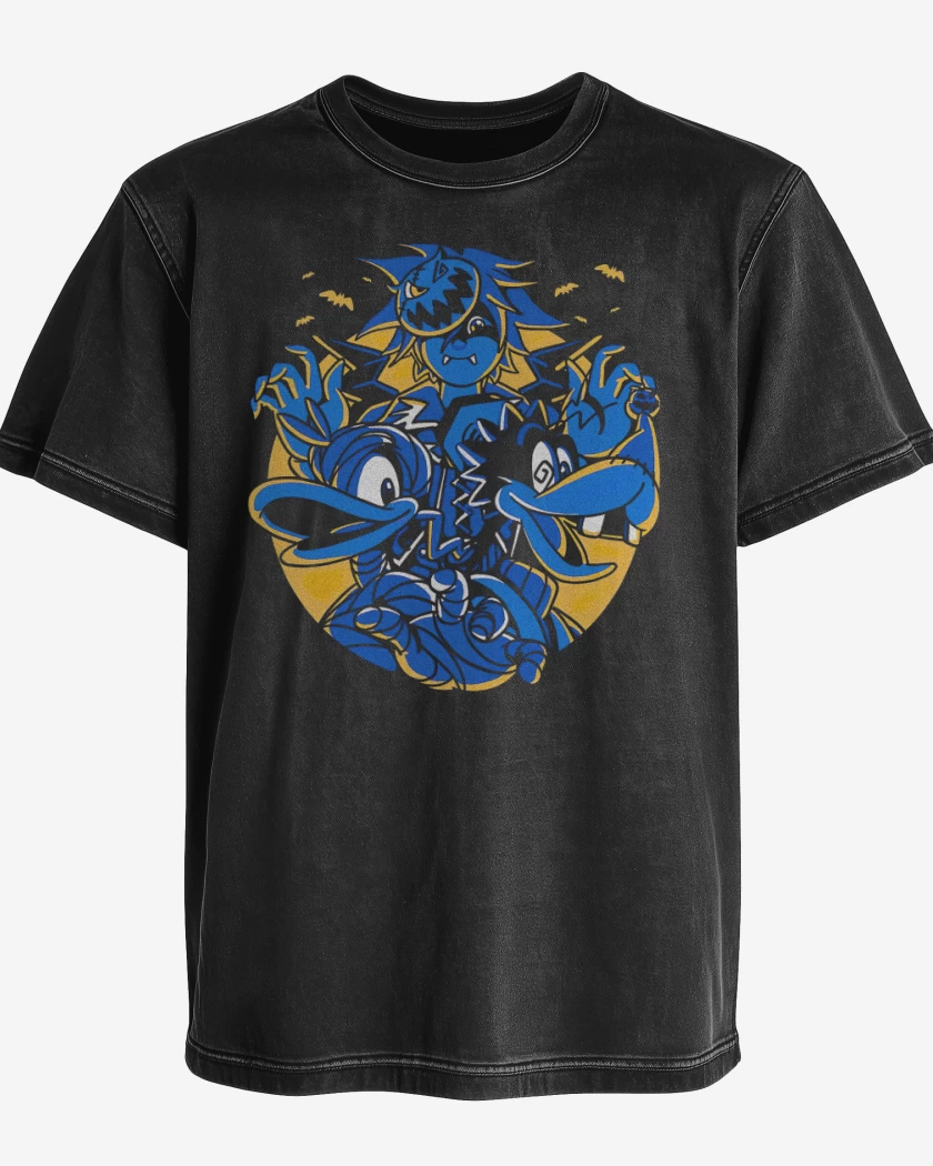 Polera desgastada Kingdom hearts halloween