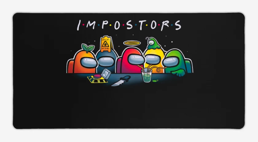 Mouse pad Gamer Negro de Impostors
