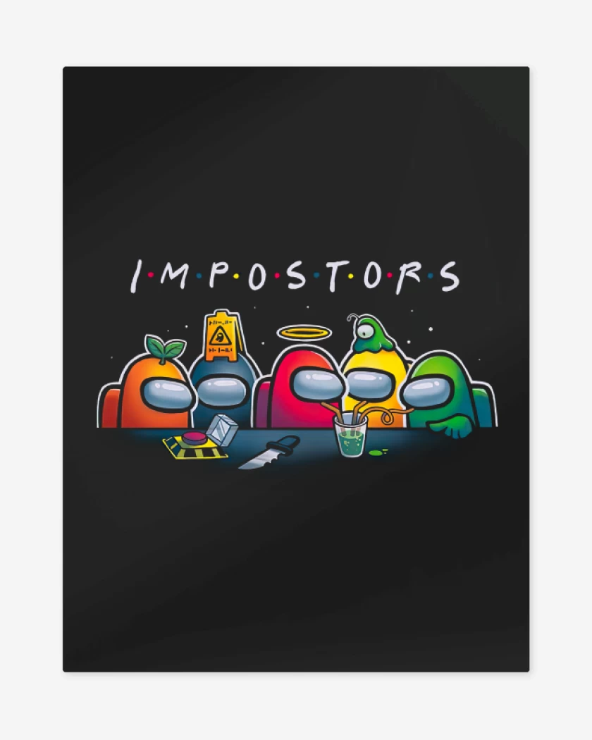 Print metalico Negro de Impostors