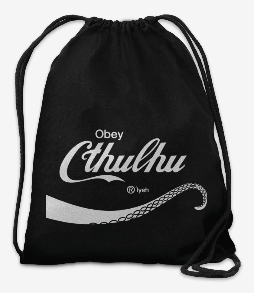 Mochila Negro de Cthulhu Drink