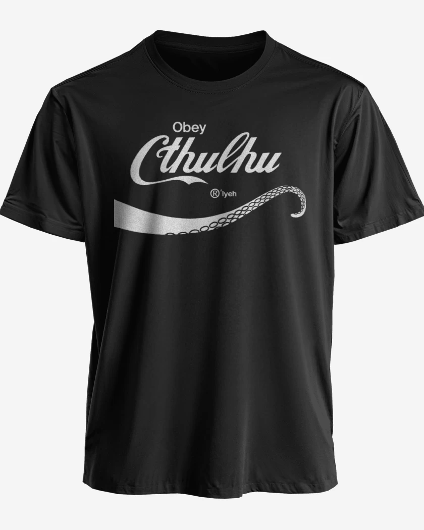 Polera premium Negro de Cthulhu Drink