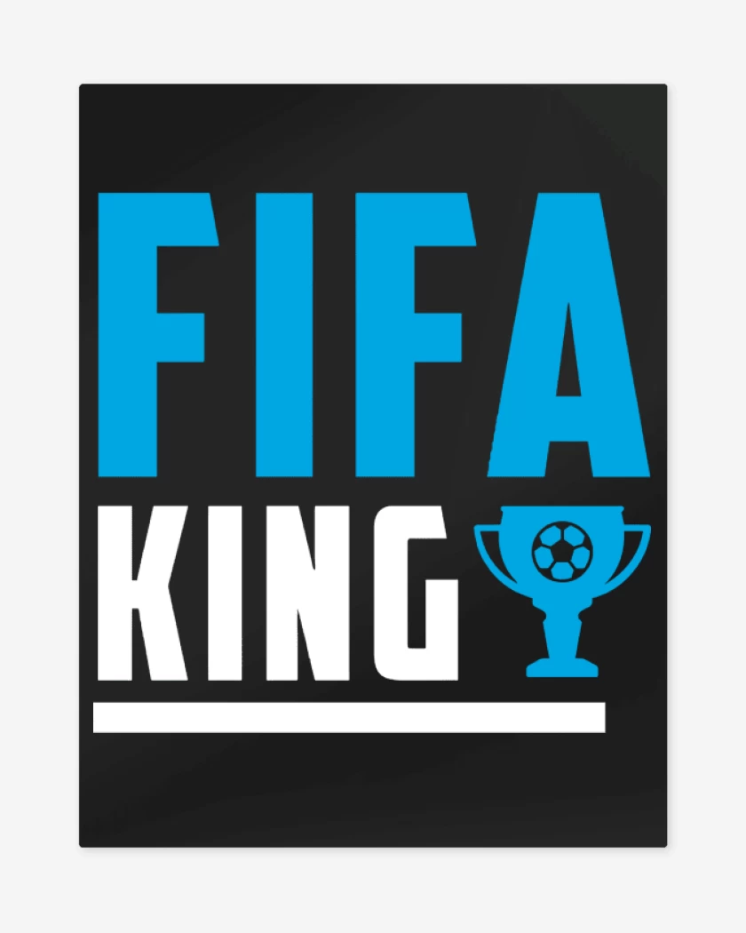 Print metalico Negro de Fifa King