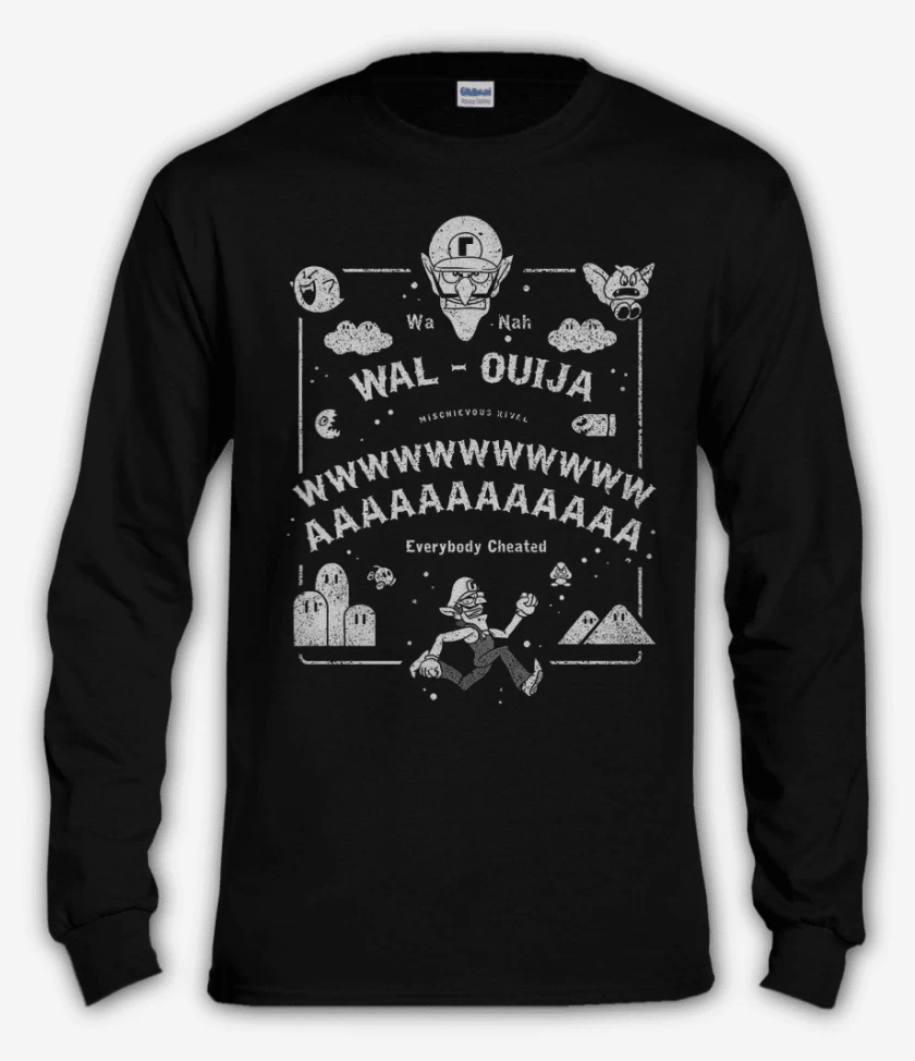Polera manga larga Negro de Wal Ouija