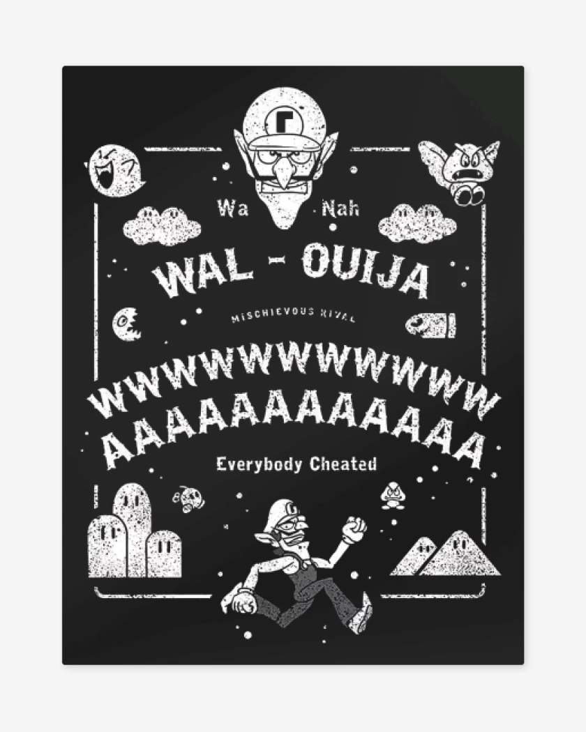 Print metalico Negro de Wal Ouija
