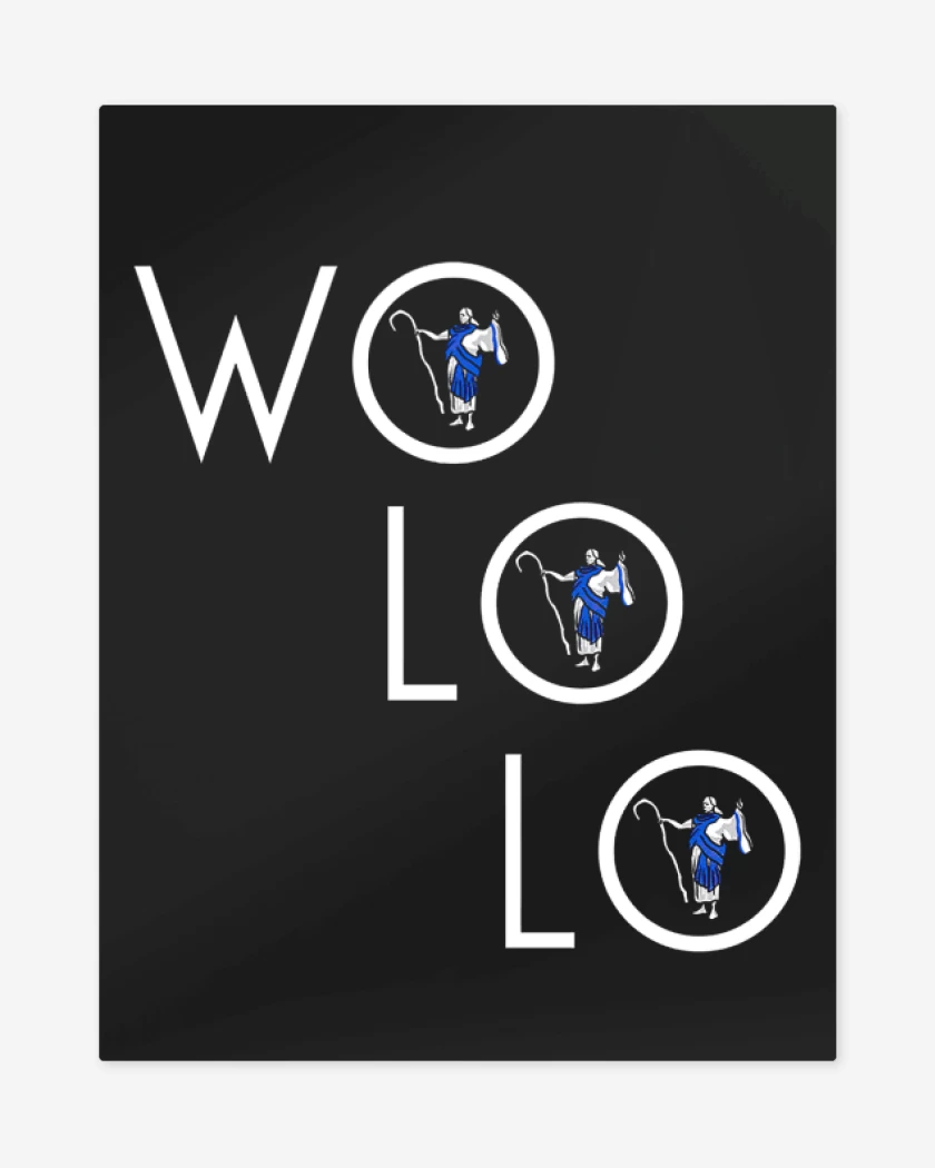 Print metalico Negro de Wo lo lo
