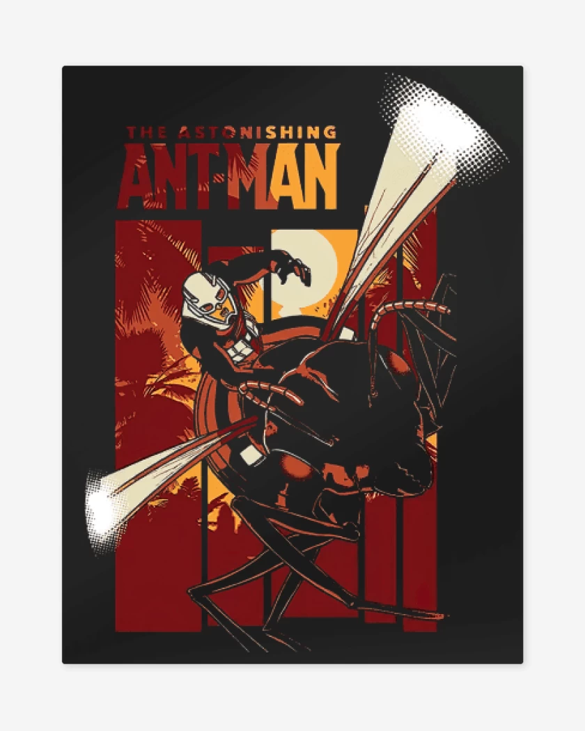 Print metalico Negro de Ant Man