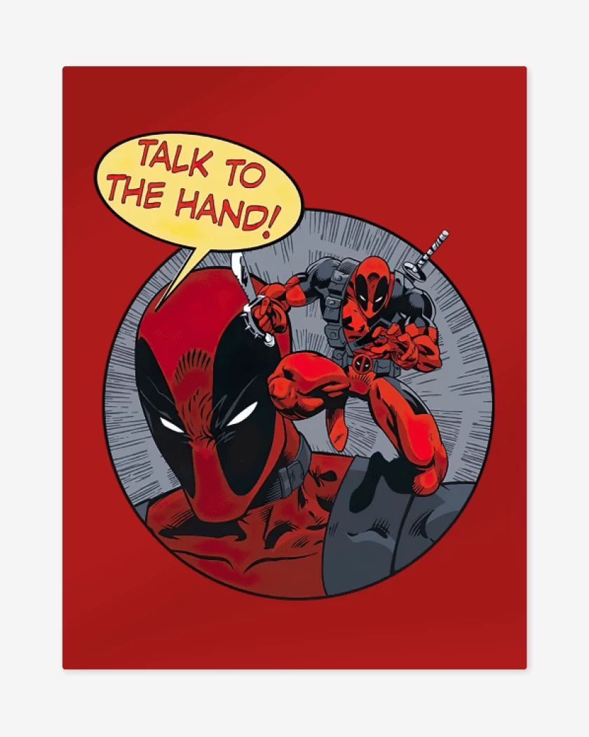 Print metalico Rojo de Dead Pool 