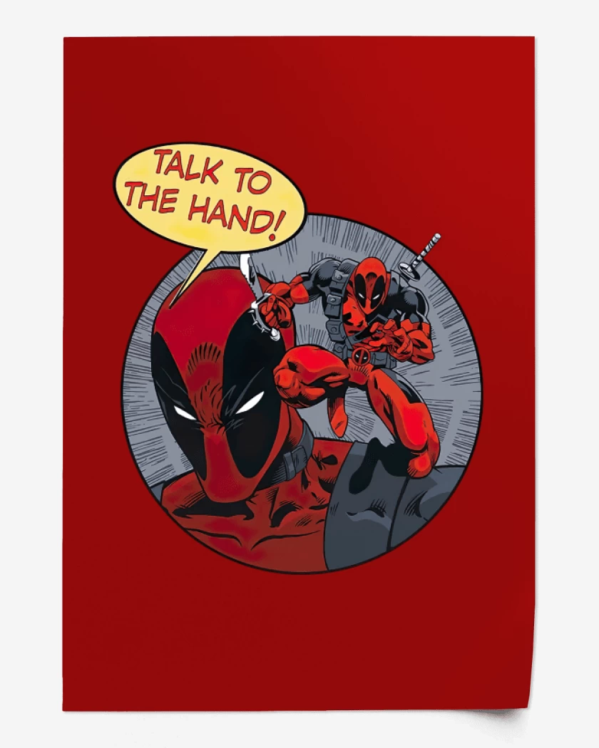 Print Rojo de Dead Pool 