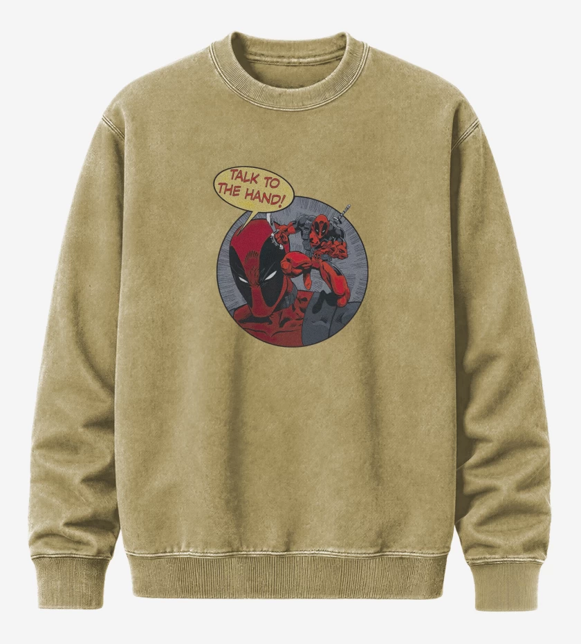 Poleron Polo Acid Wash Beige de Dead Pool 