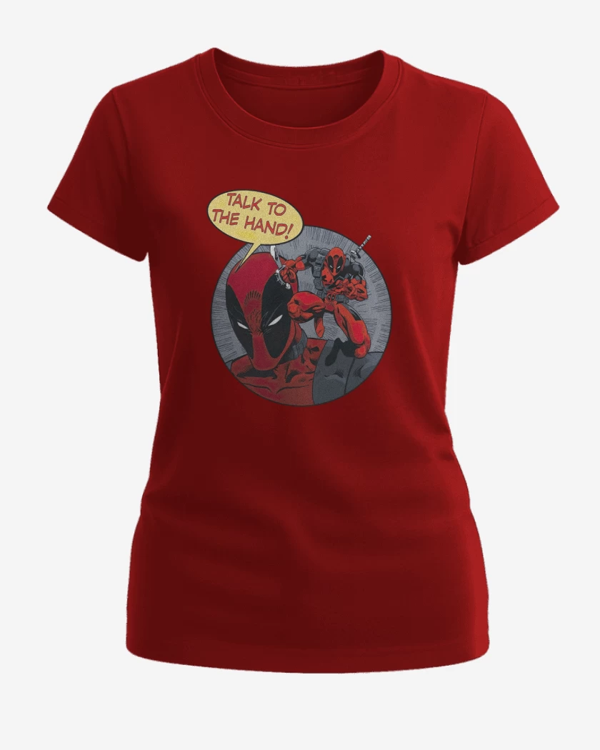 Polera de Mujer Rojo de Dead Pool 