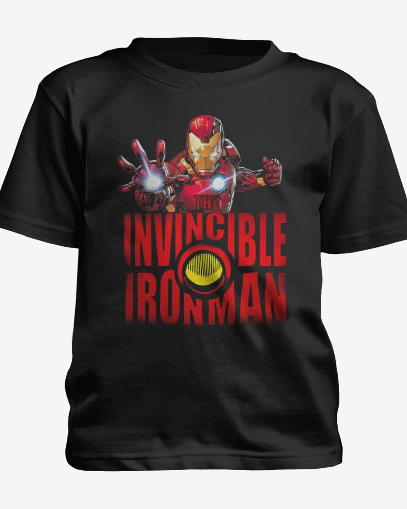 Polera de niño Negro de Invincible Iron Man