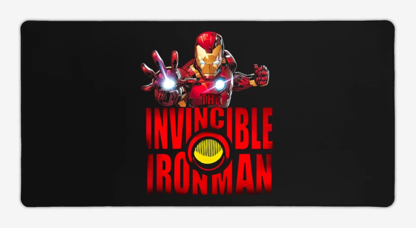 Mouse pad Gamer Negro de Invincible Iron Man