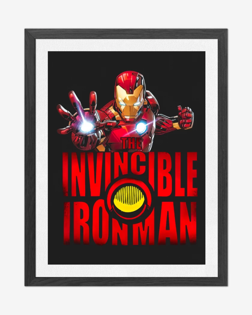 Cuadro decorativo Negro de Invincible Iron Man