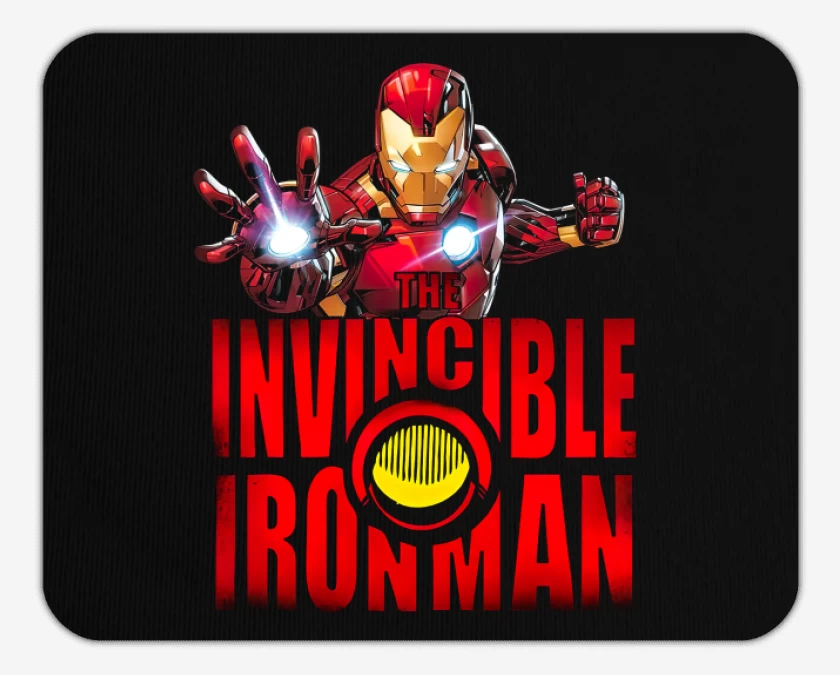 Mousepad Negro de Invincible Iron Man