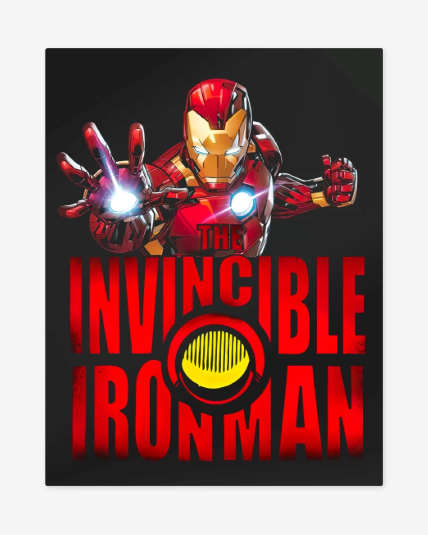 Print metalico Negro de Invincible Iron Man