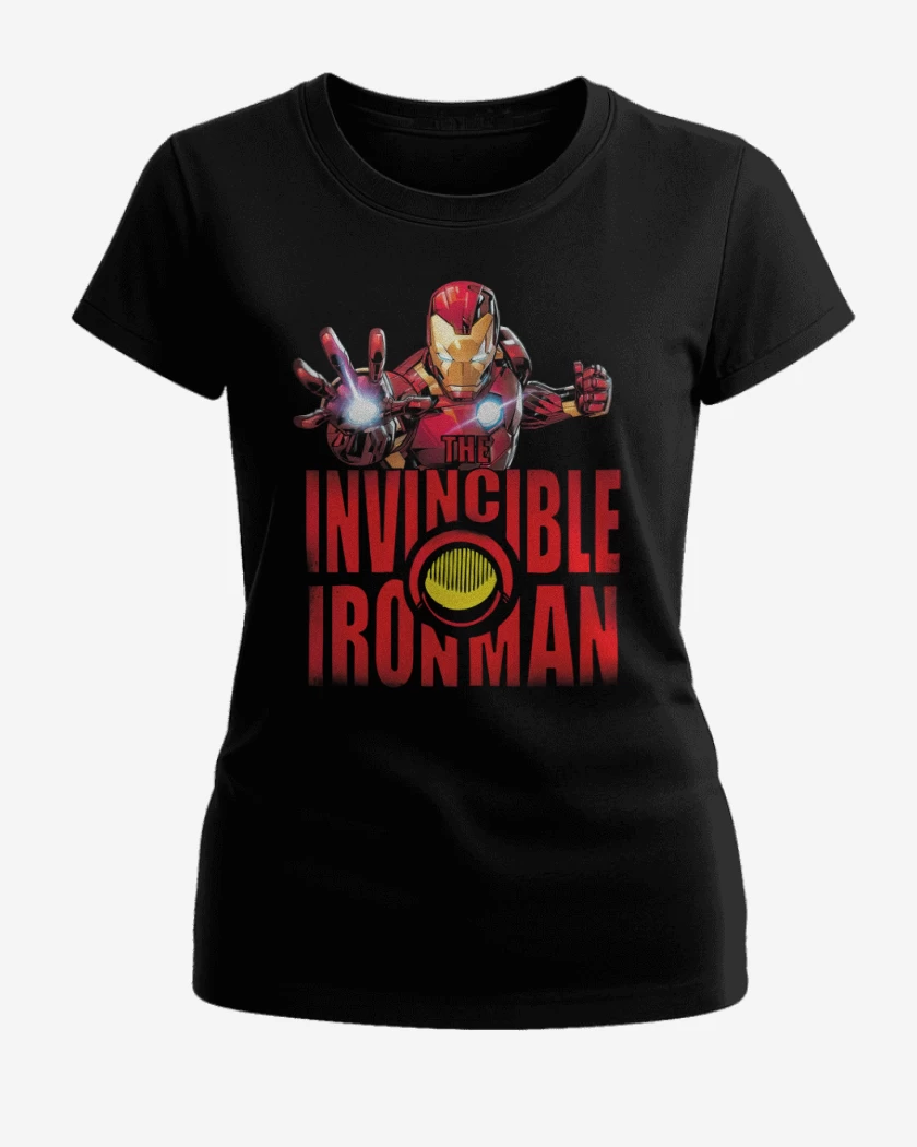 Polera de Mujer Negro de Invincible Iron Man