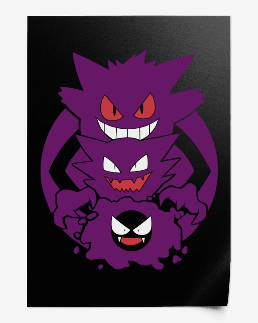 Print Gastly haunter gengar