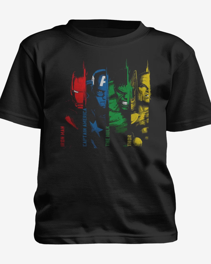 Polera de niño Negro de Los Avengers