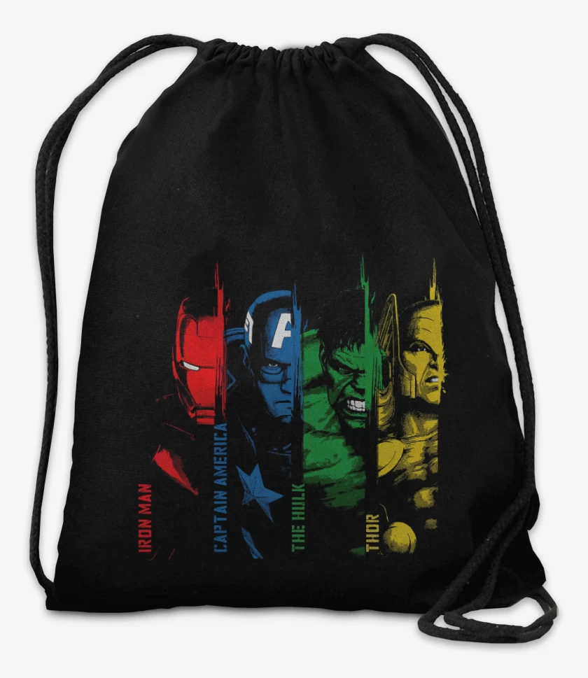 Mochila Negro de Los Avengers