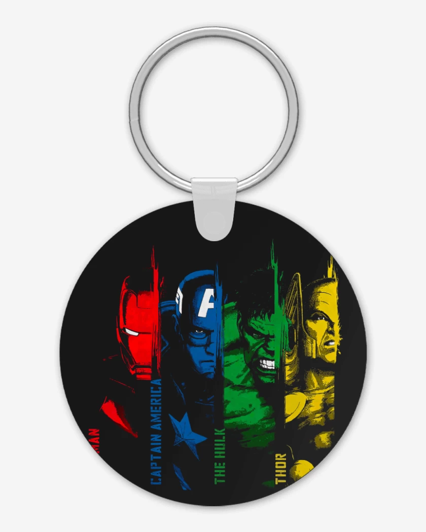 Llavero Negro de Los Avengers