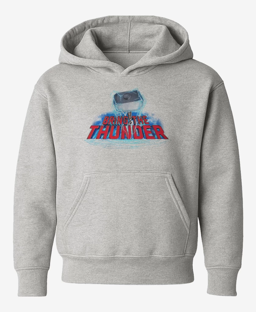 Poleron de niño Gris Melange de Bring the Thunder