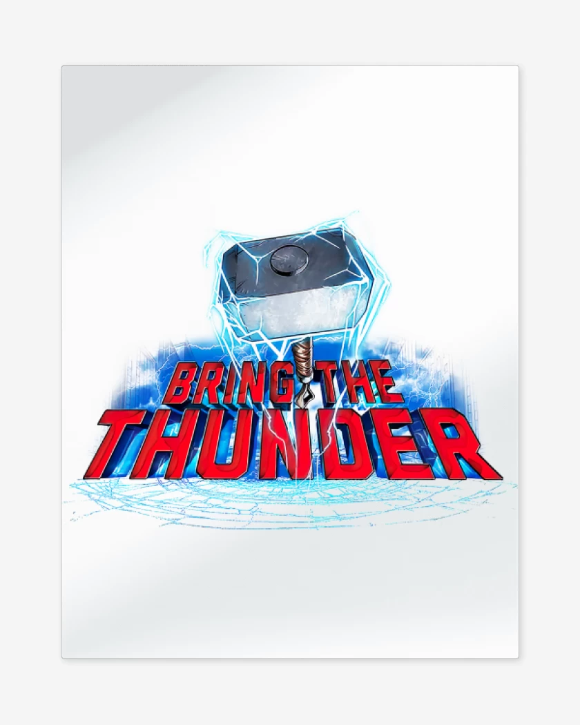 Print metalico Blanco de Bring the Thunder