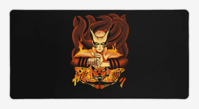 Mouse pad Gamer Negro de Naruto Barión