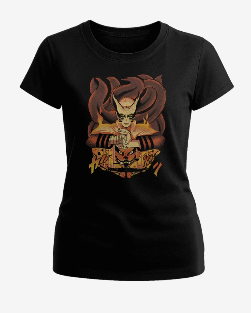 Polera de Mujer Negro de Naruto Barión