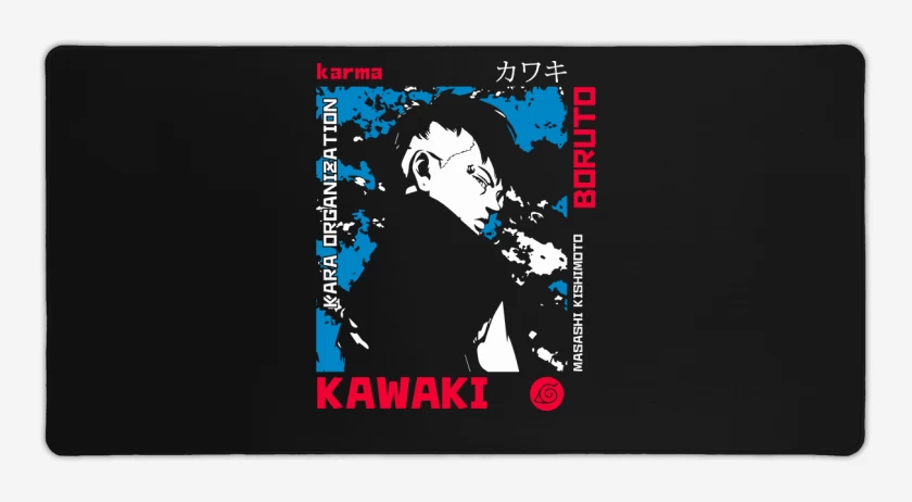 Mouse pad Gamer Negro de Kawaki