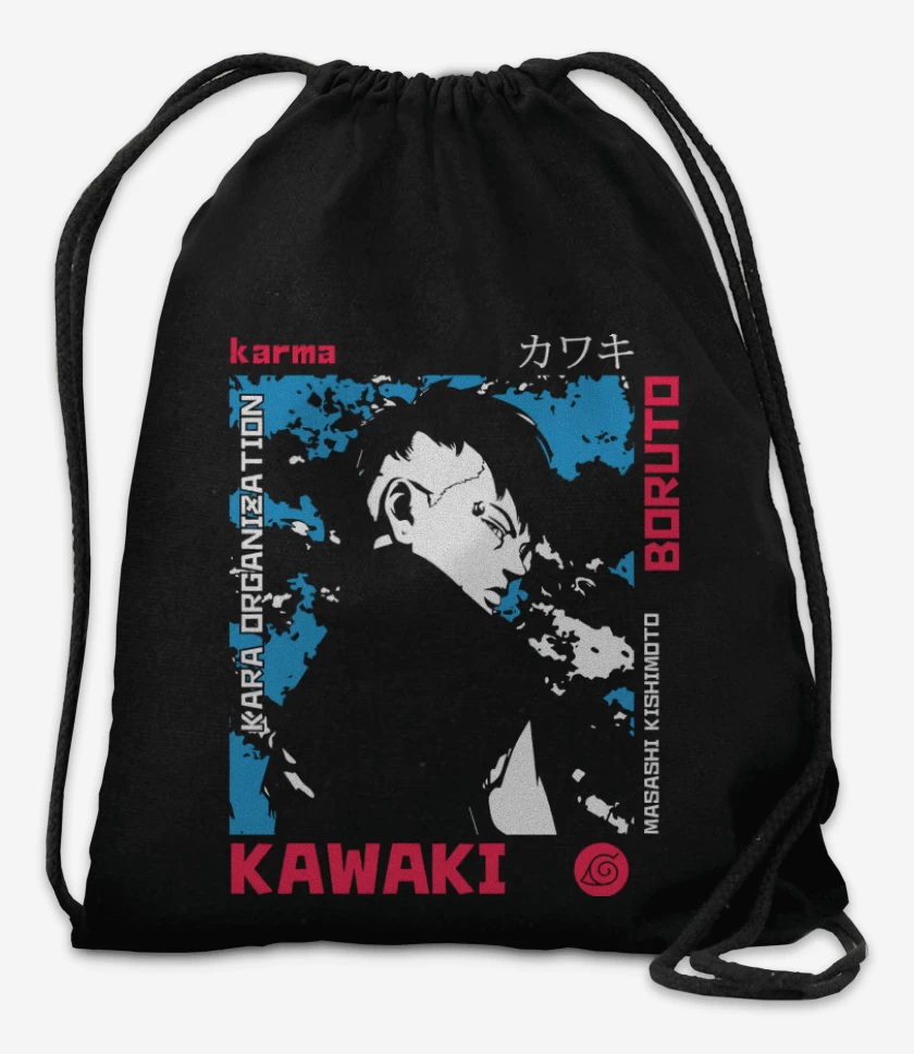 Mochila Negro de Kawaki
