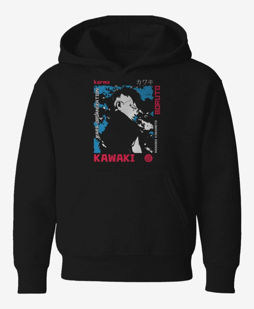 Poleron de niño Negro de Kawaki