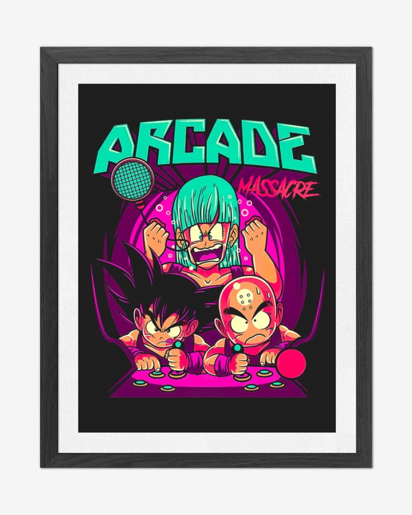 Cuadro decorativo Dragon Ball Arcade Massacre