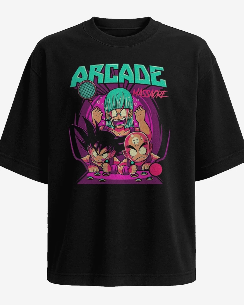 Polera Oversize Dragon Ball Arcade Massacre