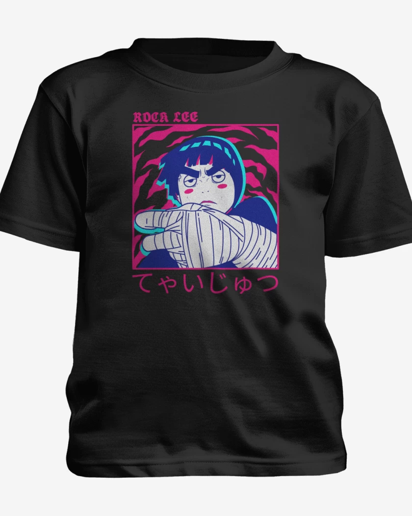 Polera de niño Negro de Druken Rock Lee