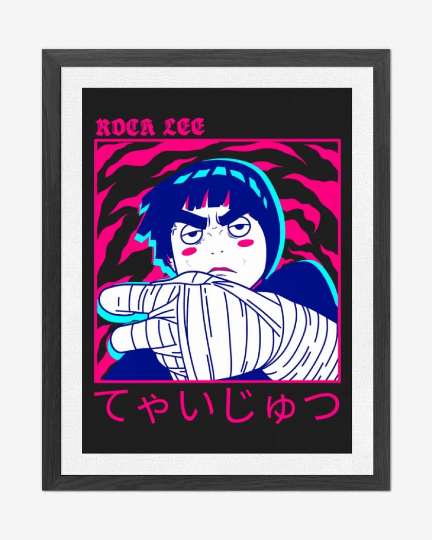 Cuadro decorativo Negro de Druken Rock Lee
