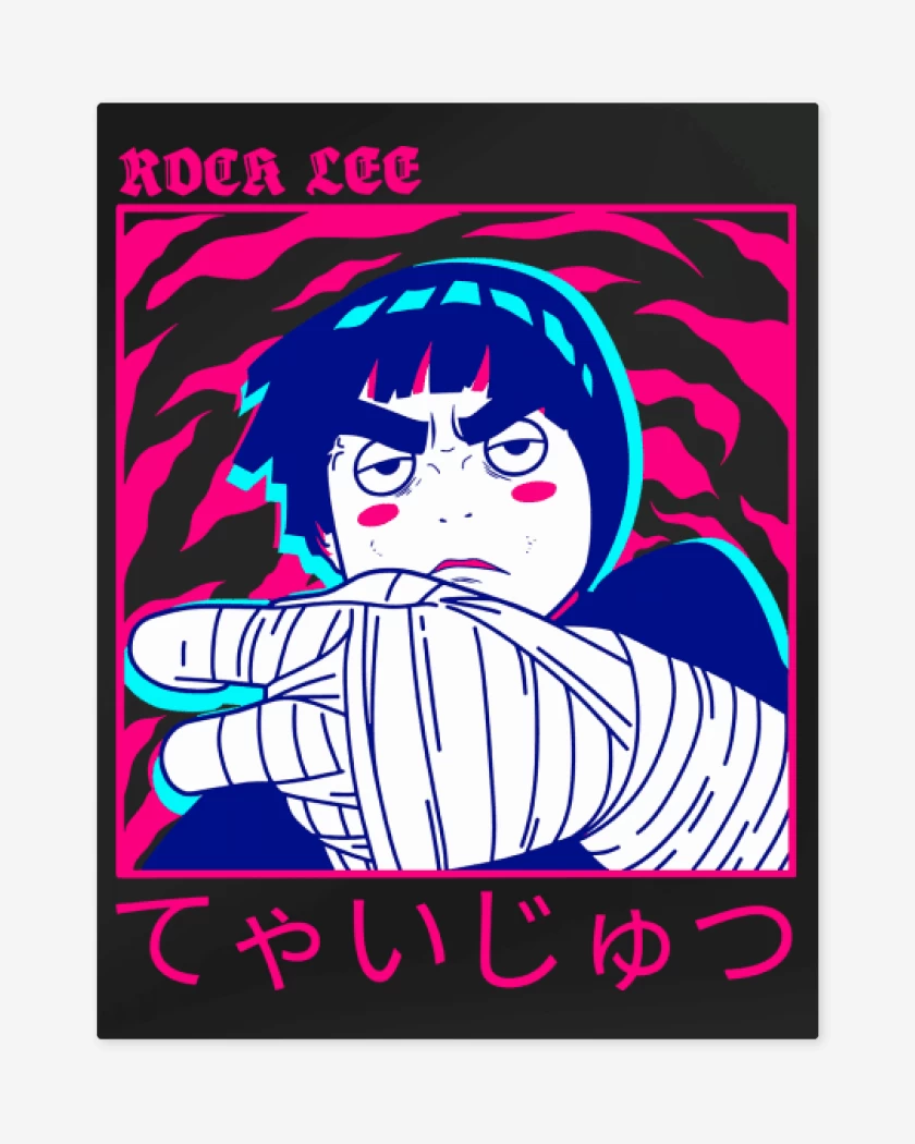 Print metalico Druken Rock Lee