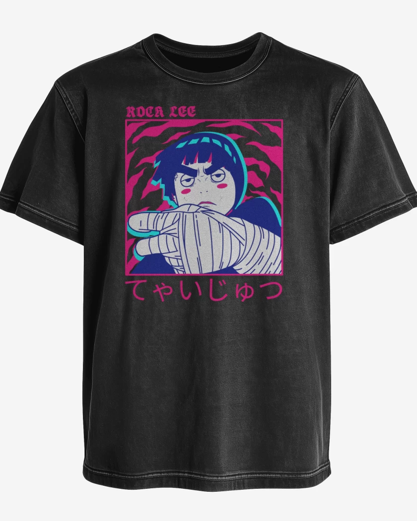 Polera desgastada Druken Rock Lee