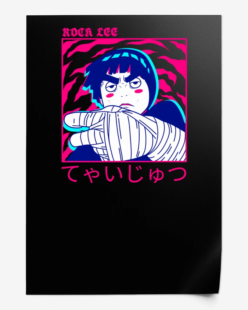 Print Druken Rock Lee