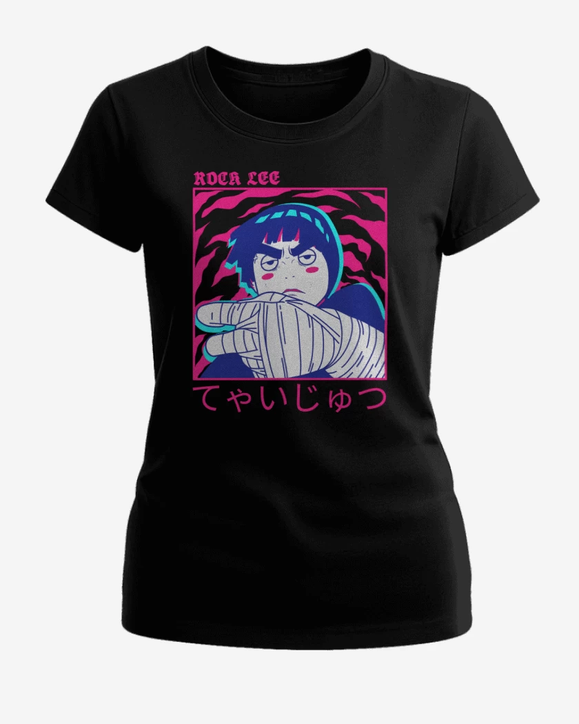 Polera de Mujer Negro de Druken Rock Lee
