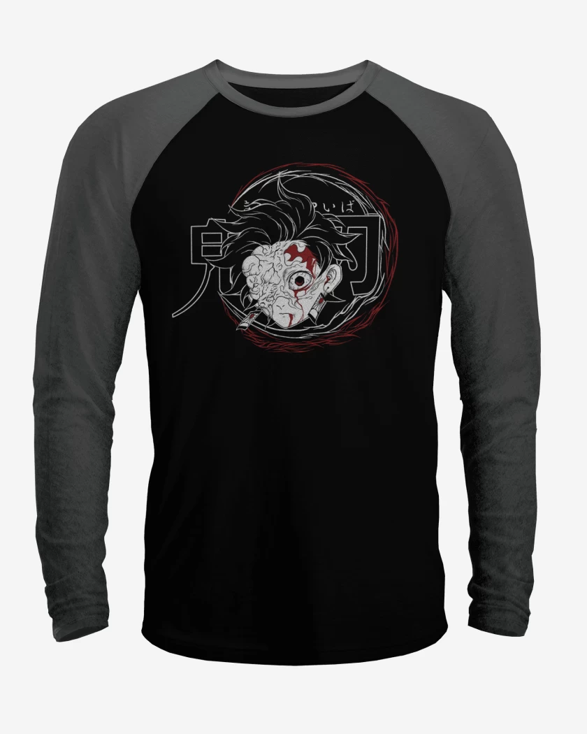 Polera Raglan Tanjiro Demonio