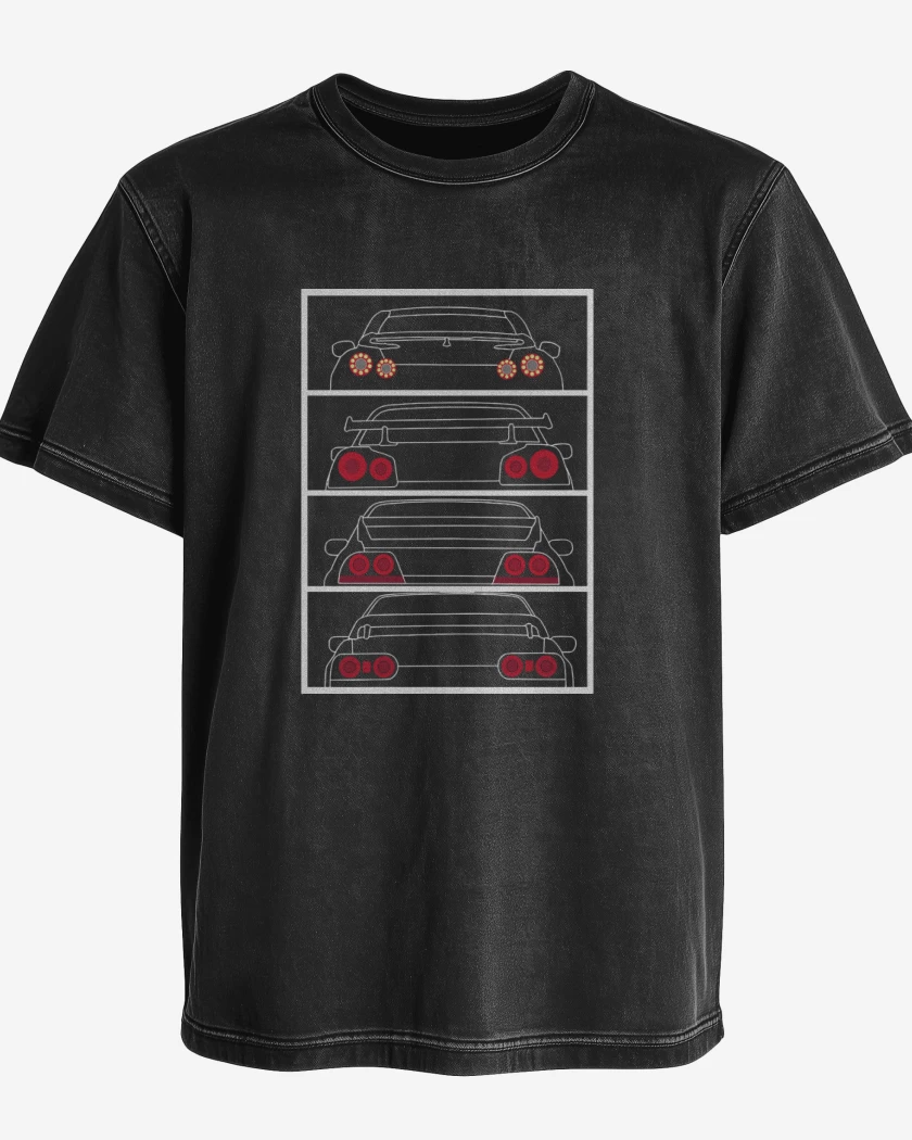 Polera desgastada Nissan GTR