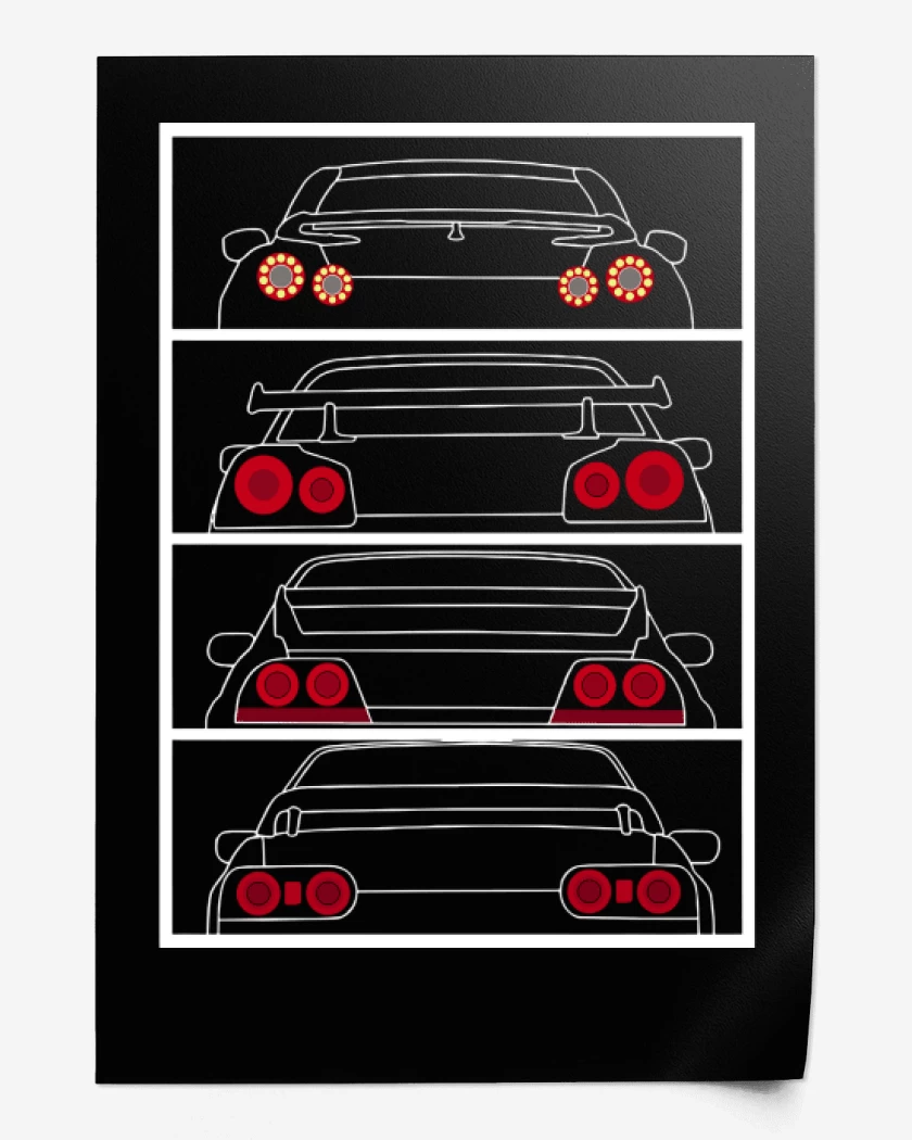 Print Nissan GTR