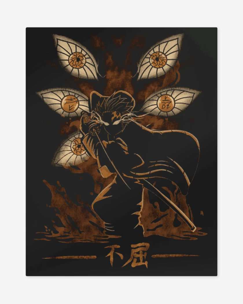 Print metalico Negro de Demonio Original