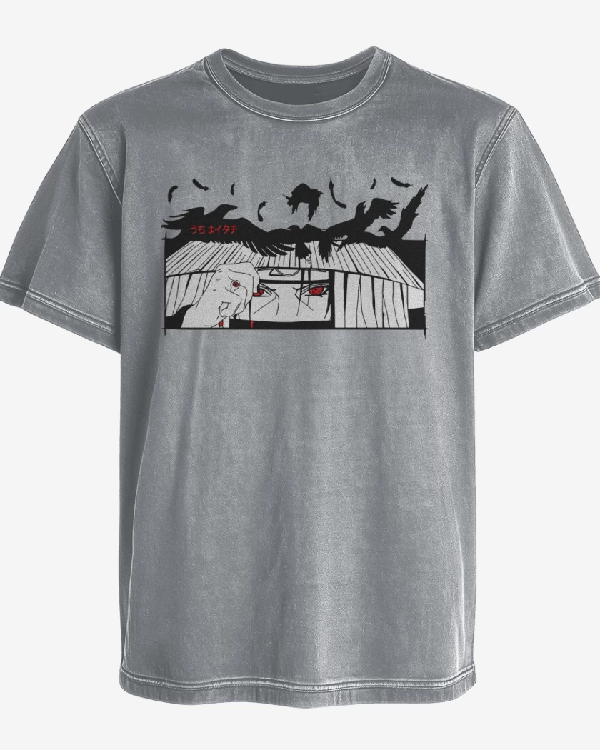 Polera desgastada Itachi Clon de Cuervos
