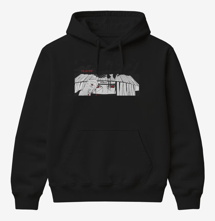 Poleron Canguro básico Itachi Clon de Cuervos