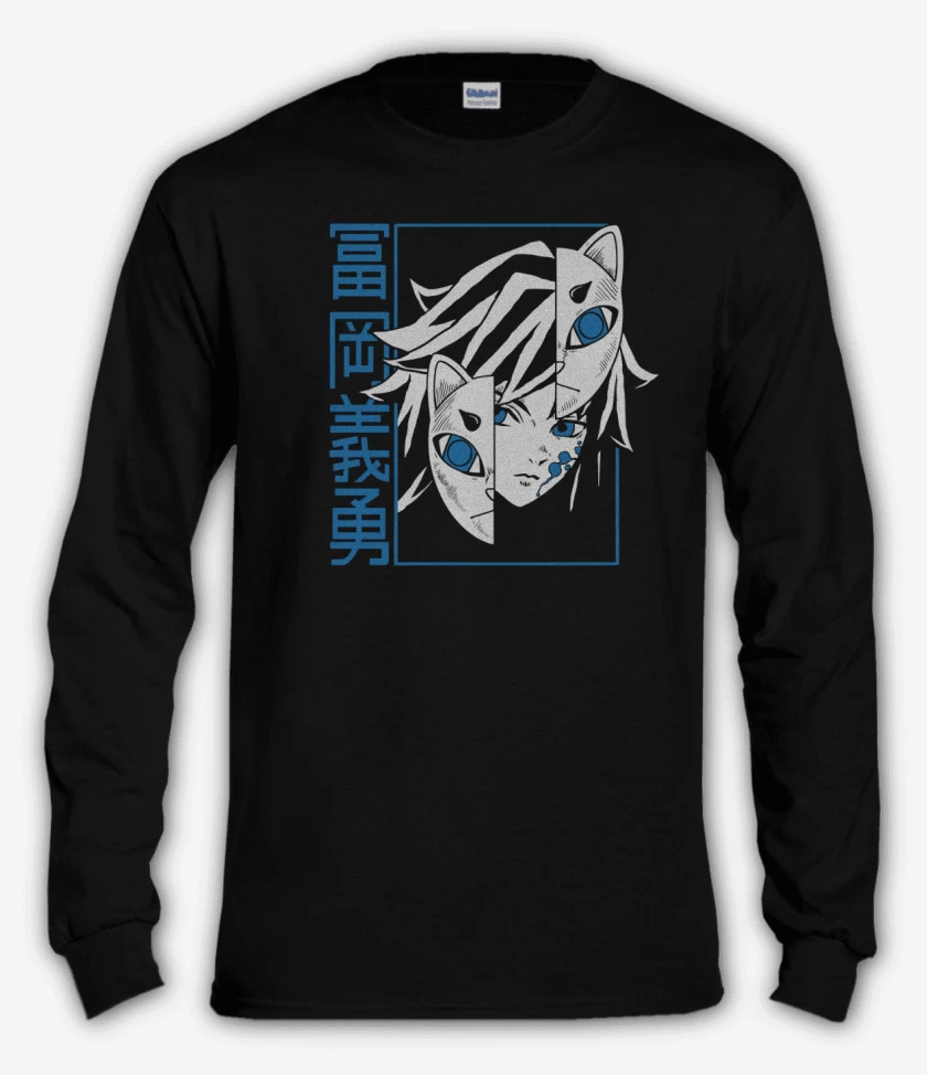 Polera manga larga Negro de Tomioka