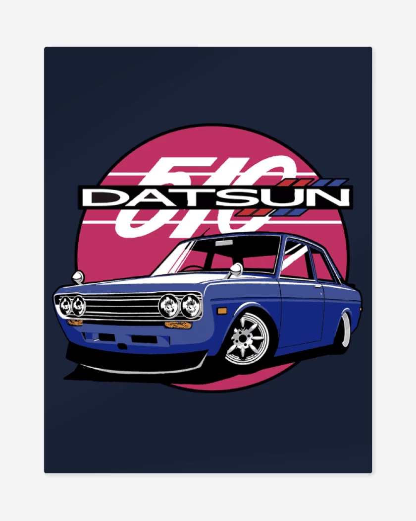 Print metalico Datsun 510